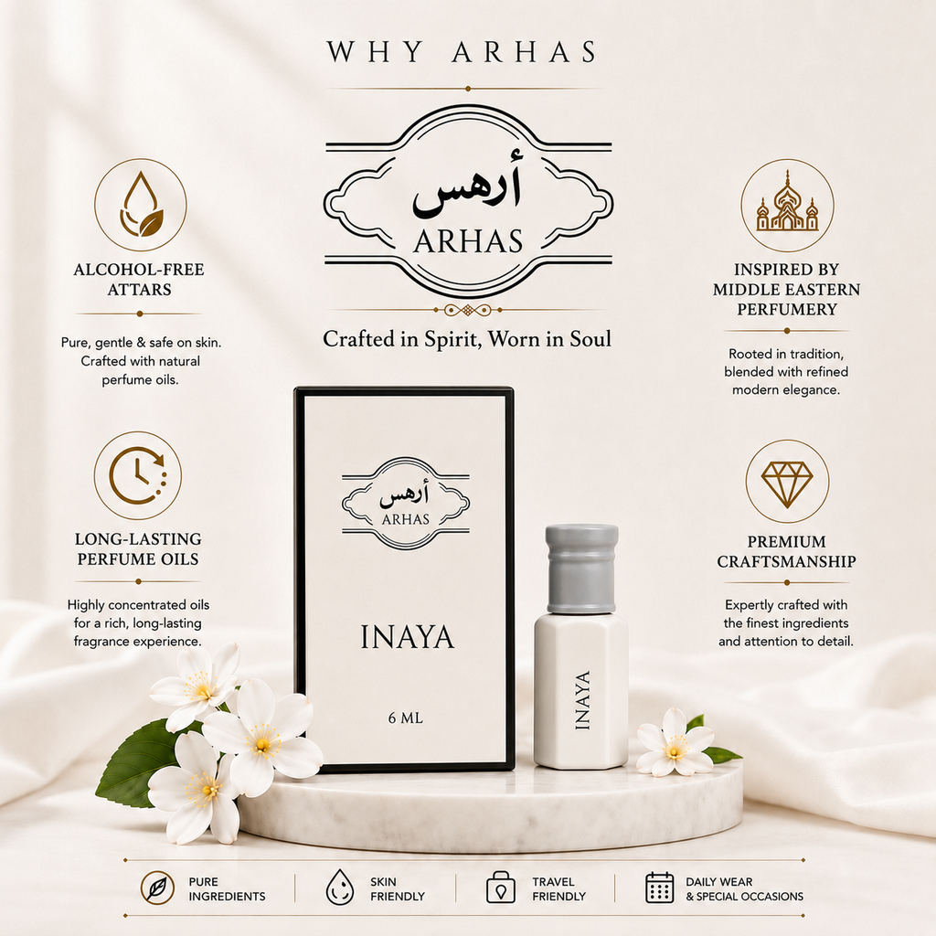 Inaya Attar Oil | Rose, Vanilla & Musk Perfume Oil - 6ml