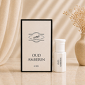 Arhas Oud Amberin  alcohol-free perfume oil attar, 6ml bottle with box, Middle Eastern Oud Amber fragrance