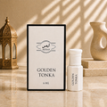 Arhas Golden Tonka alcohol-free perfume oil attar, 6ml bottle with box, Middle Eastern Tonka Beans and Vanilla fragrance