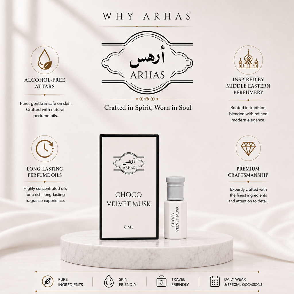 Choco Velvet Musk Attar Oil | Cocoa, Vanilla & Musk - 6ml