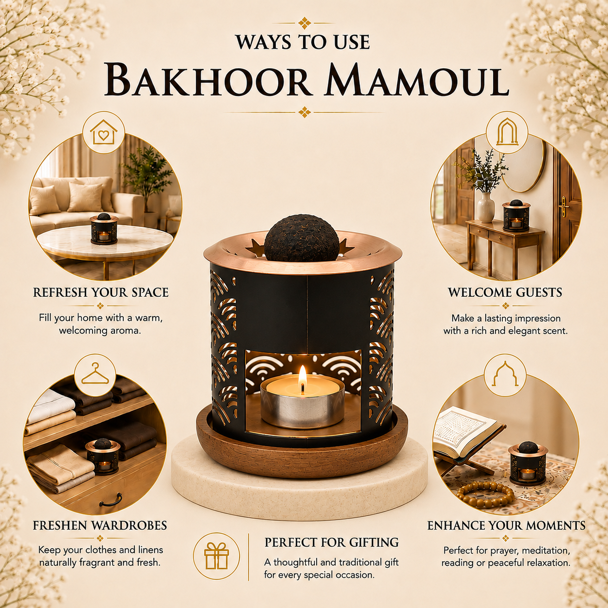 Oud al Makanah Bakhoor | Smoky Oud Incense - 50g