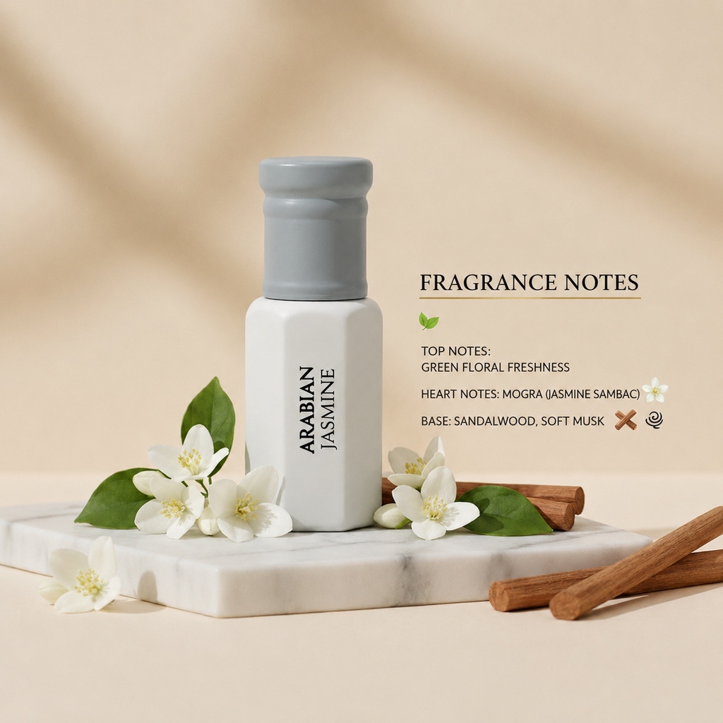 Arabian Jasmine Attar Oil | Mogra Jasmine Perfume Oil - 6ml