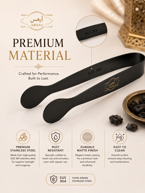 Bakhoor Charcoal Tong | Stainless Steel Incense Tool