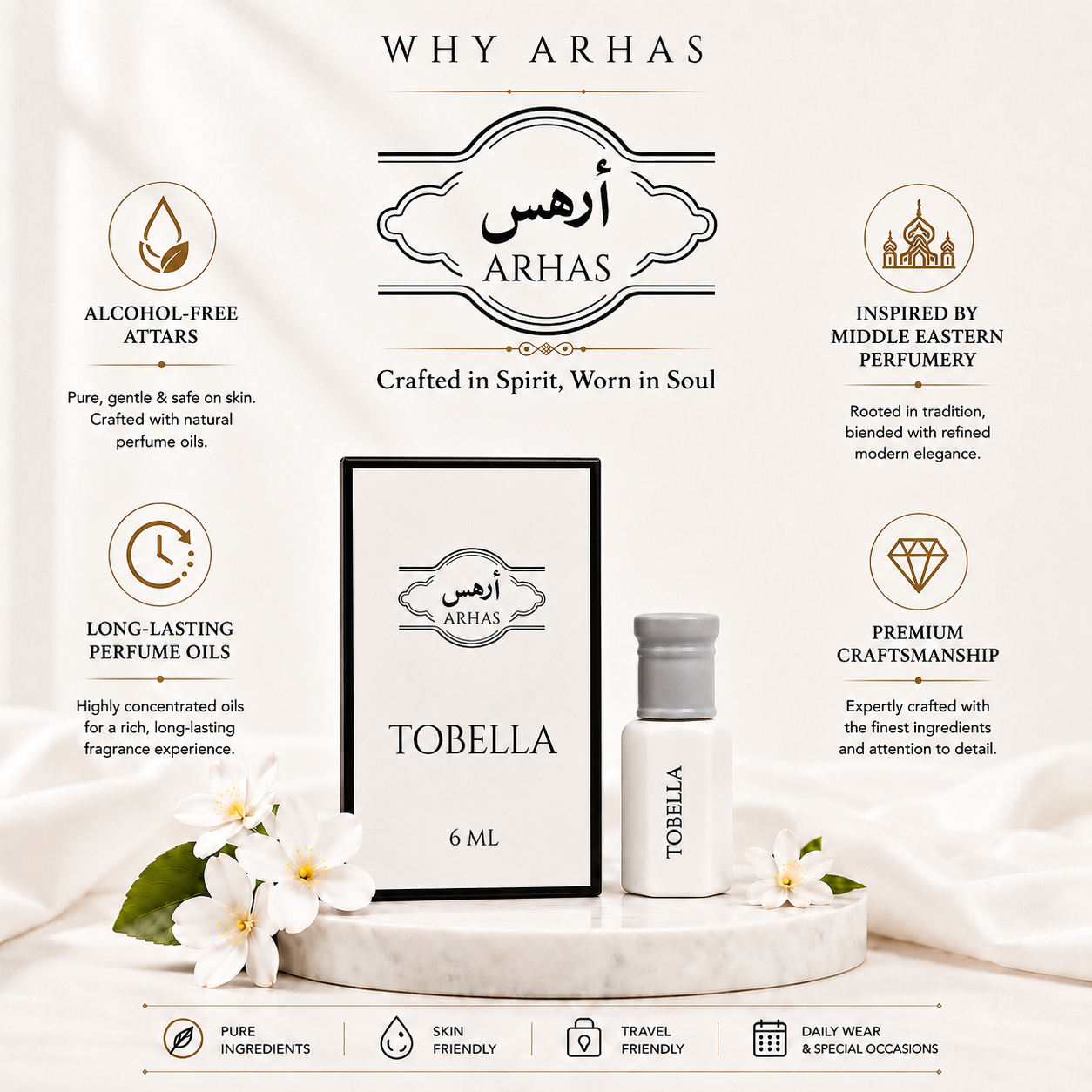 Tobella Attar Oil | Tobacco, Spice & Vanilla - 6ml
