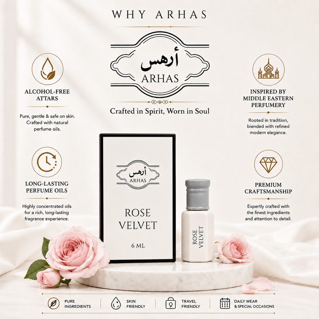 Rose Velvet Attar Oil | Classic Indian Rose Perfume Oil - 6ml