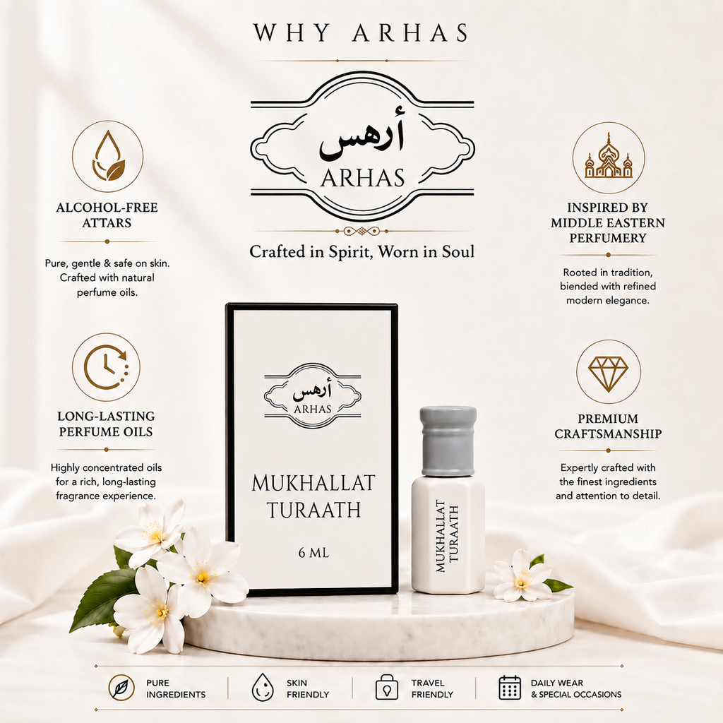 Mukhallat Turaath Attar Oil | Oud, Rose & Amber - 6ml