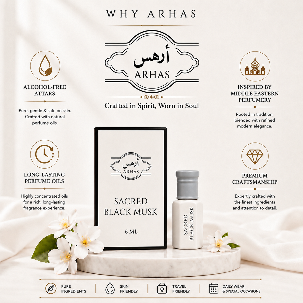Sacred Black Musk Attar Oil | Musk Perfume Oil - 6ml