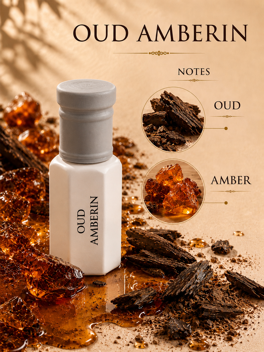 Oud Amberin Attar Oil | Oud & Amber Perfume Oil - 6ml